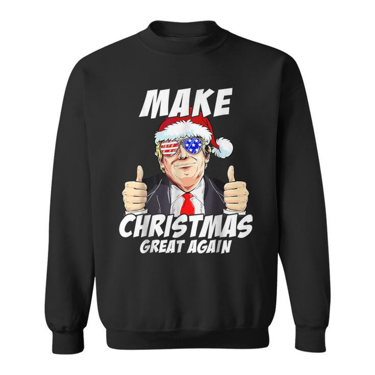 Santa Trump Make Christmas Great Again Family Matching Sweatshirt
