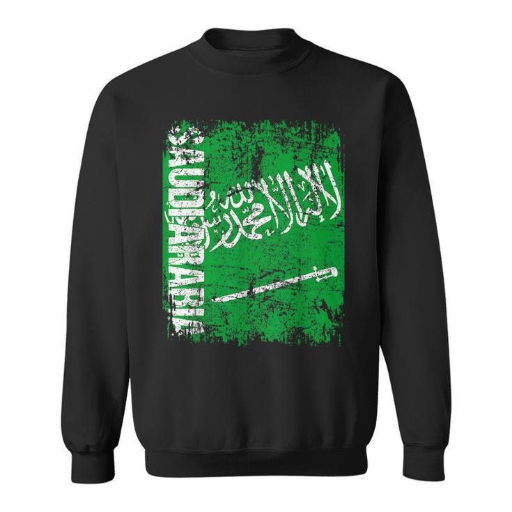 Saudi Arabia Flag Vintage Distressed Saudi Arabia Sweatshirt