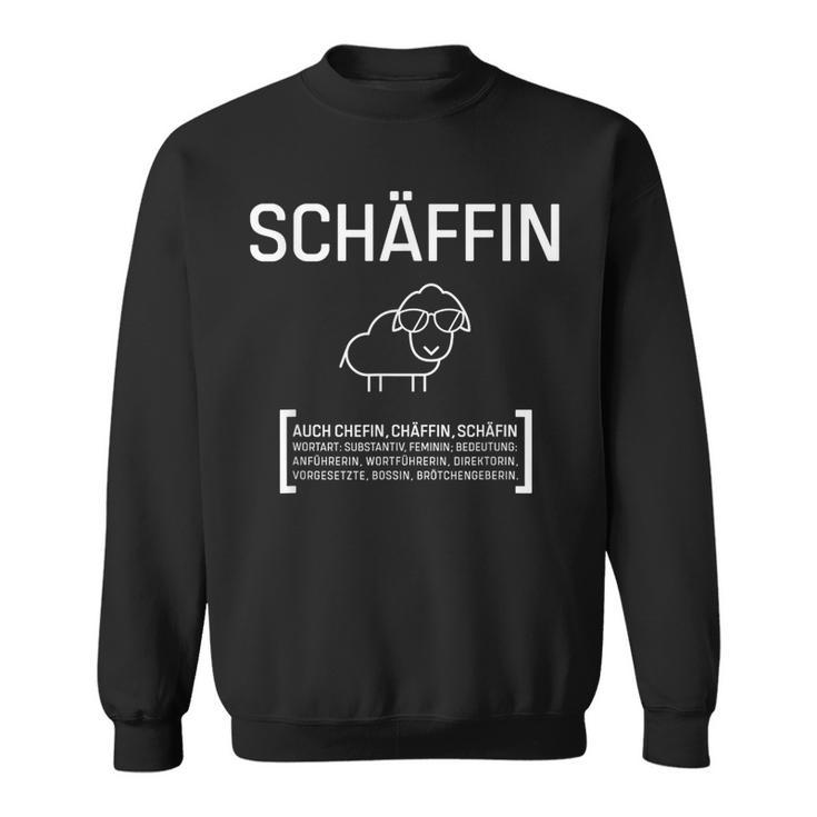 Schäffin Chef Saying Sheep Sunglasses Sweatshirt