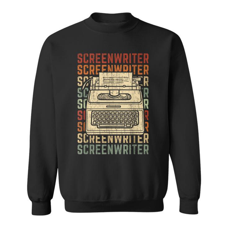 Screenwriter Vintage Typewriter Sweatshirt