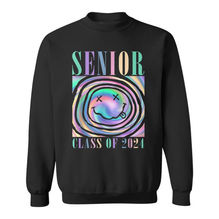 Senior 2024 Tie Dye Senior 24 Graduation Class Of 2024 Sweatshirt