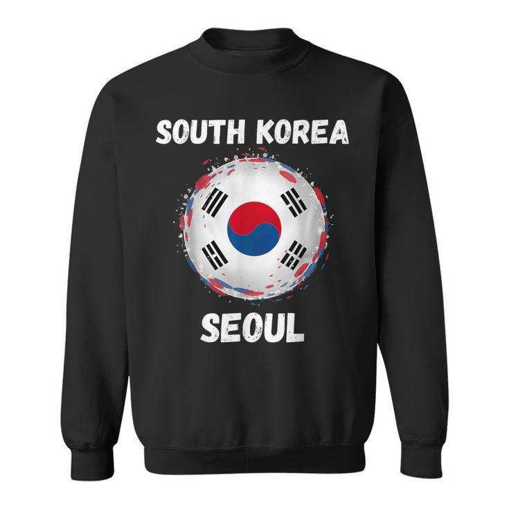 Seoul South Korea Retro Vintage Korean Flag Souvenirs Sweatshirt