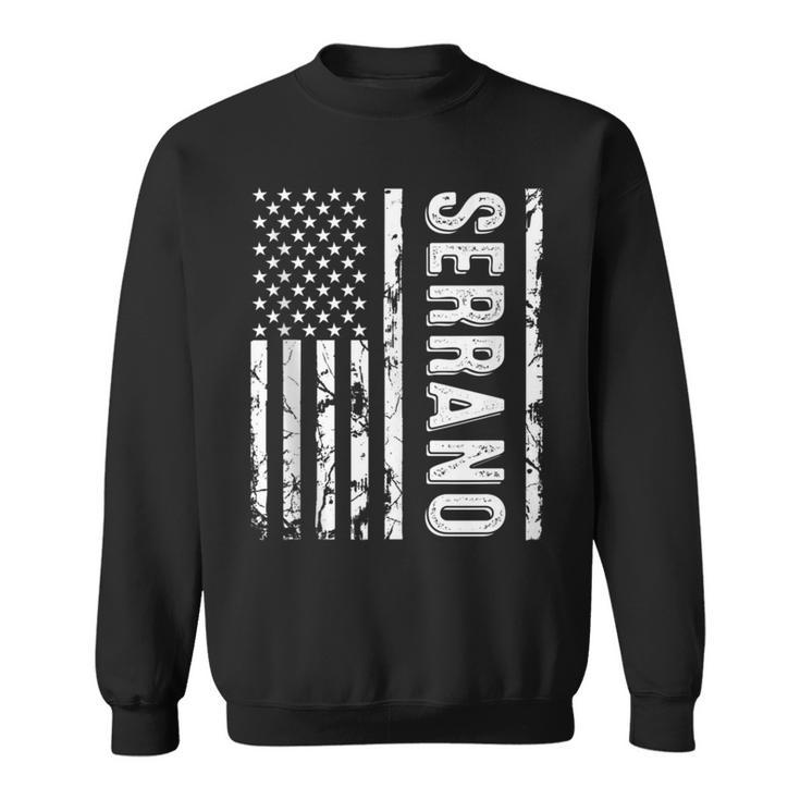 Serrano Last Name Surname Team Serrano Family Reunion Sweatshirt