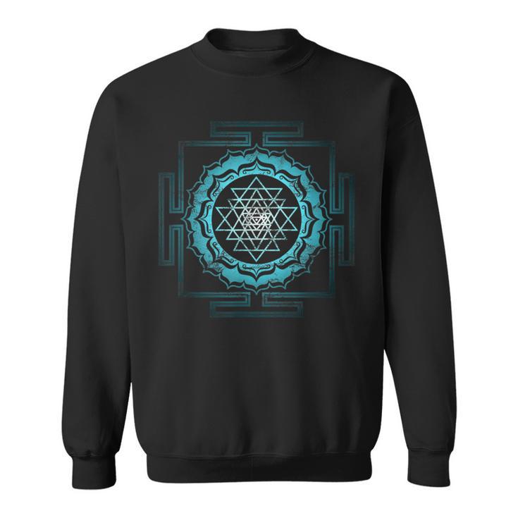 Shri Yantra Lotus Buddhism Meditation Sacred Geometry Zen Sweatshirt