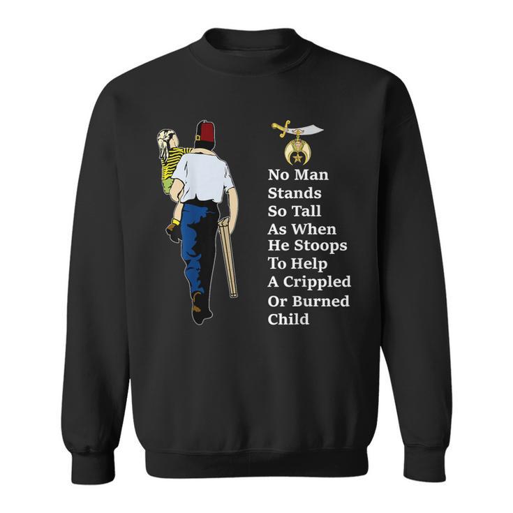 Shriner Man Stand So Tall With Children Masonic Father's Day Sweatshirt