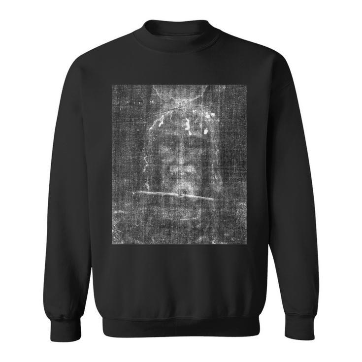 Shroud Of Turin Face Of Jesus Christ Relic Sweatshirt