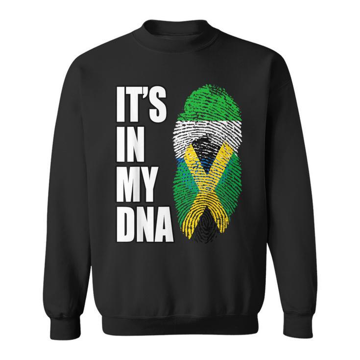 Sierra Leonean And Jamaican Vintage Heritage Dna Flag Sweatshirt