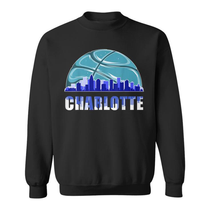 Silhouette Charlotte City Charlotte Basketball Pride Sweatshirt