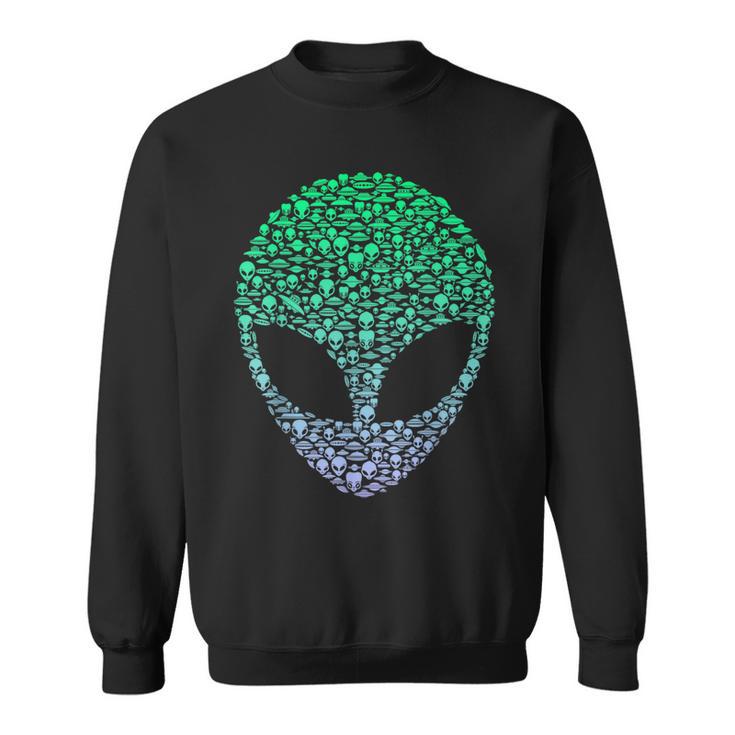 Silhouette Icon Alien Extraterrestrial Boys Alien Sweatshirt