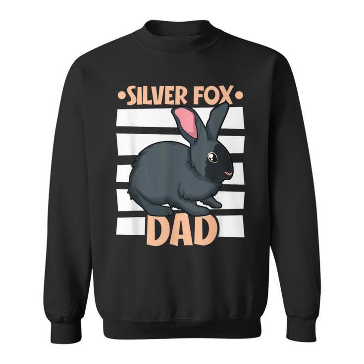 Silver Fox Rabbit Dad Sweatshirt