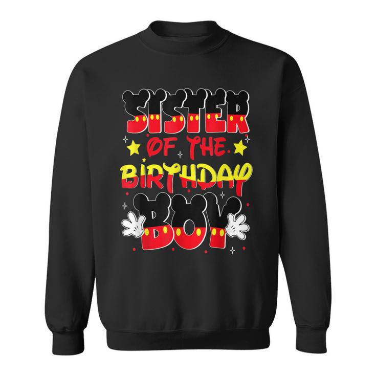 Sister Of The Birthday Boy Mouse Family Matching Sweatshirt