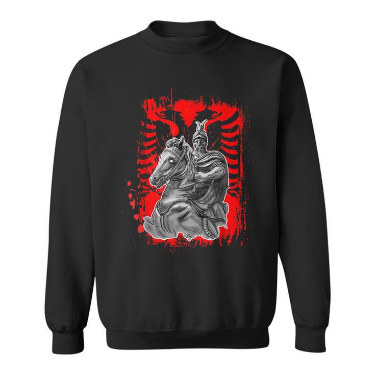 Skanderbeg National Hero Albania Kosovo For Proud Albanians Sweatshirt