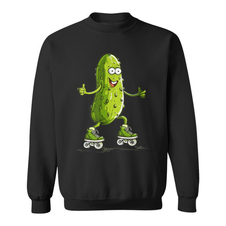 Skater Pickle Kostüm Für Inlineskating Liebhaber Sweatshirt