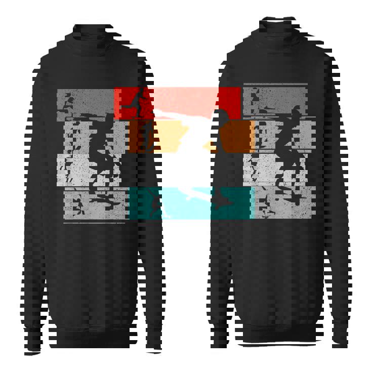 Skater Skateboarder Retro Skateboard Boys Youth Sweatshirt