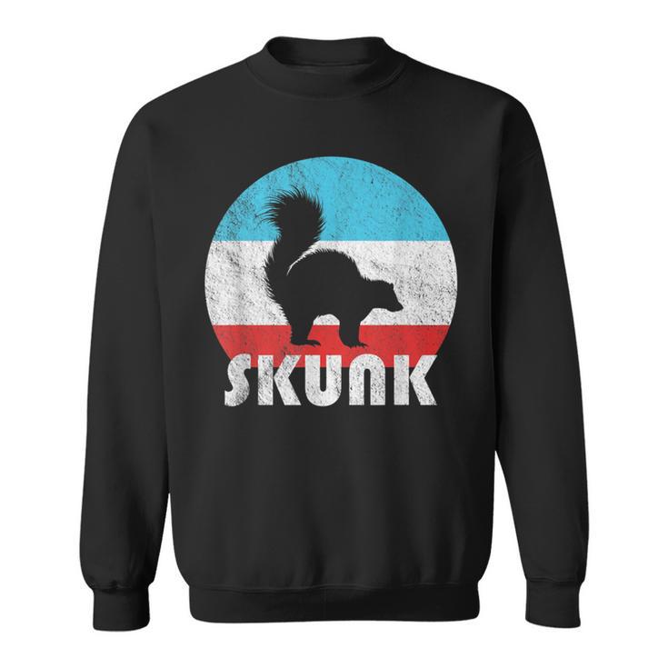 Skunk Vintage Retro Silhouette Sweatshirt