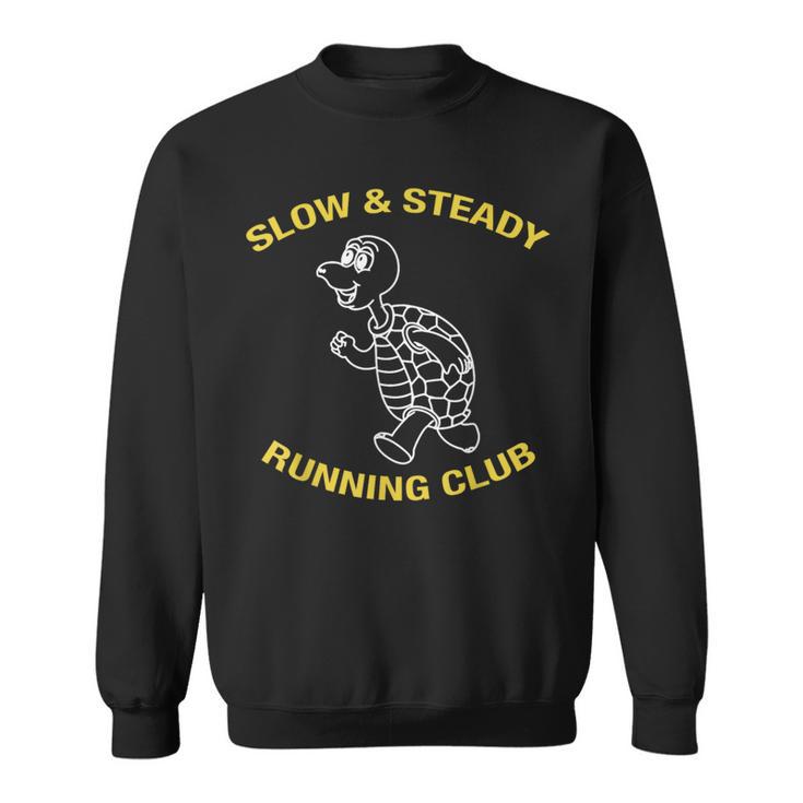 Slow & Steady Wins The Race Turtle Running Club T Sweatshirt