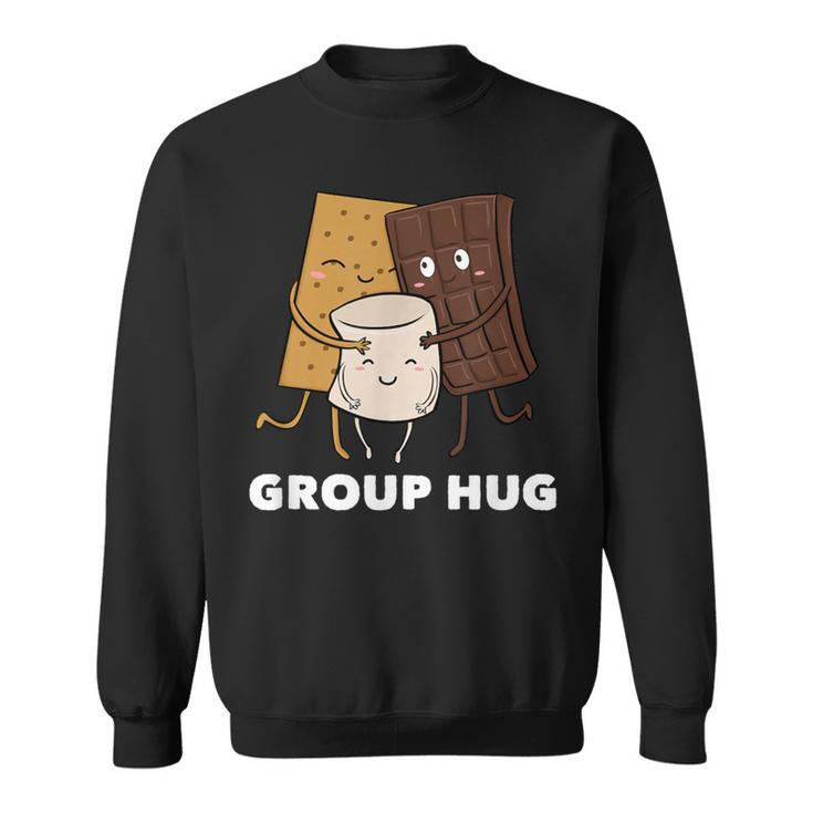 Smores Group Hug Marshmallow Chocolate Sweatshirt
