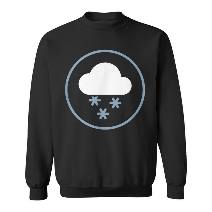 Snow Snowstorm Storm Snowflake Winter Blizzard Weather Icon Sweatshirt