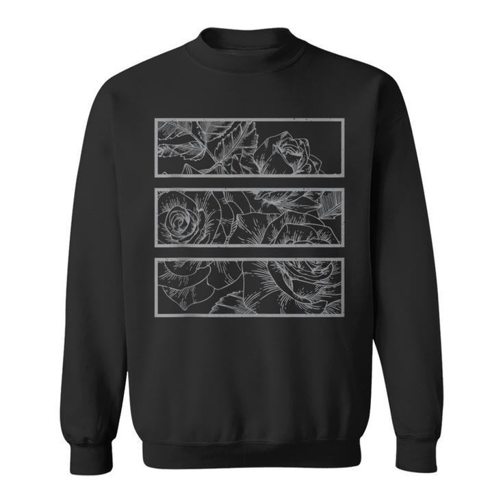 Soft Grunge Goth Punk Black Roses Goth Punk Sweatshirt