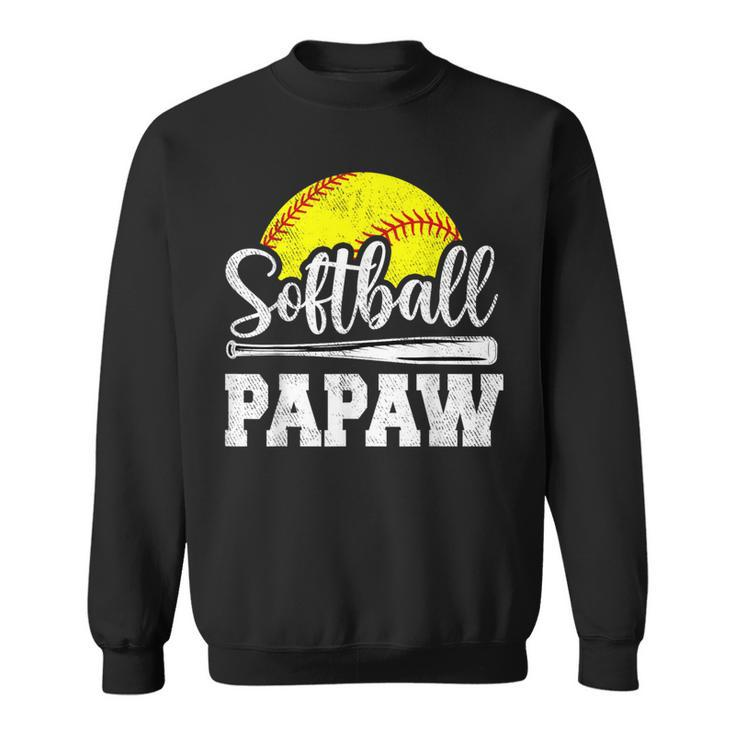 Softball Papaw Softball Player Game Day Father's Day Sweatshirt