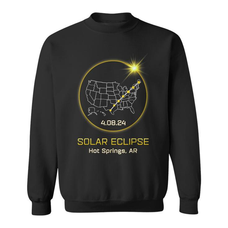 Solar Eclipse 2024 Hot Springs Ar Arkansas Totality Eclipse Sweatshirt