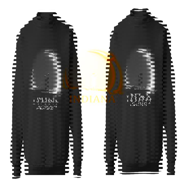 Solar Eclipse 2024 Indiana Total Solar Eclipse Sweatshirt