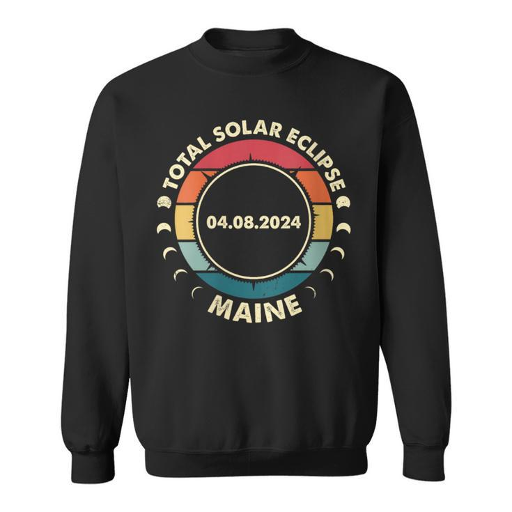 Solar Eclipse 2024 Maine Solar Eclipse Sweatshirt