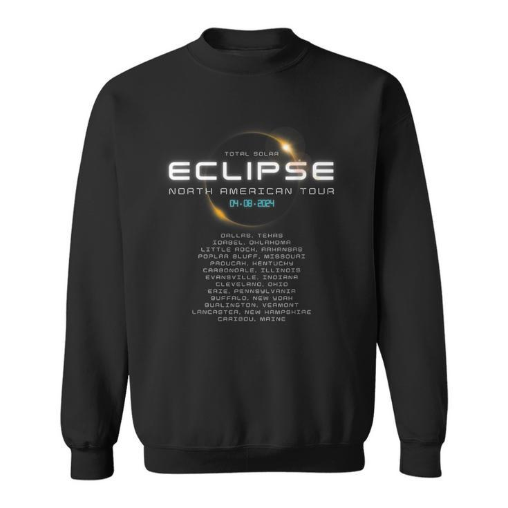 Solar Eclipse 2024 North American Tour Band Sweatshirt