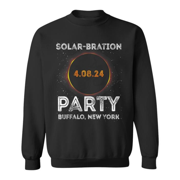 Solar Eclipse 2024 Solar-Bration Party Buffalo New York Sweatshirt