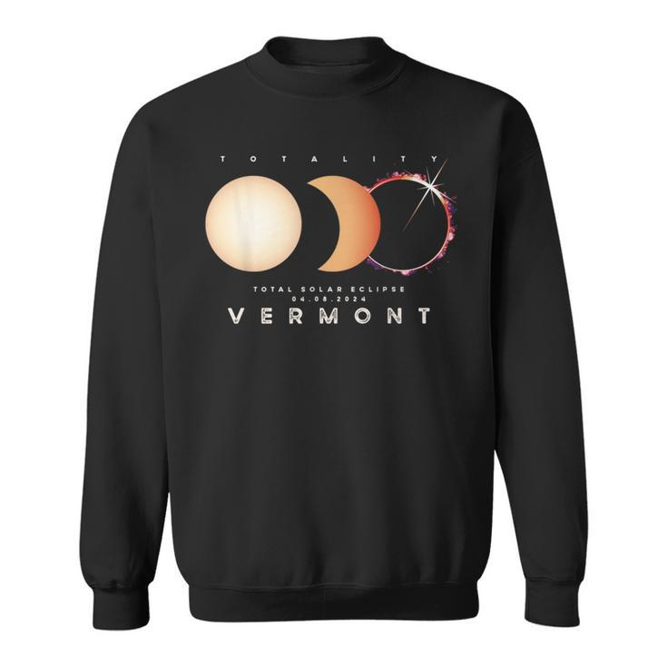 Solar Eclipse 2024 Vermont Total Eclipse American Graphic Sweatshirt