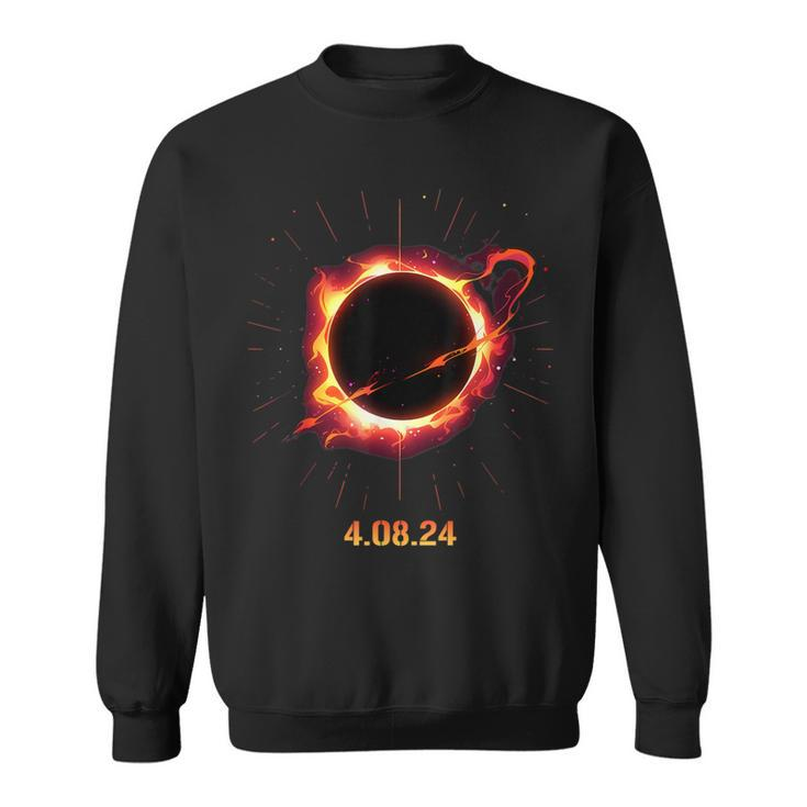 Solar Eclipse 40824 Full Totality Event 2024 Souvenir Sweatshirt
