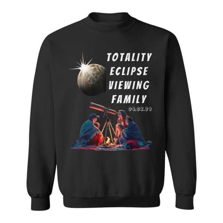 Solar-Eclipse With Family Solar-Eclipse Glasses For 2024 Sweatshirt