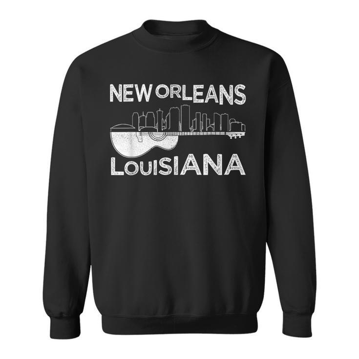 Souvenir New Orleans Guitar Music Louisiana New Orleans Sweatshirt