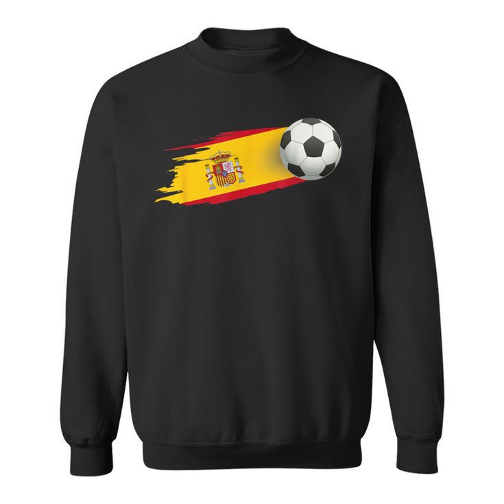 Spain Soccer Ball Spain Flag Jersey Spanish Football Fan Sweatshirt