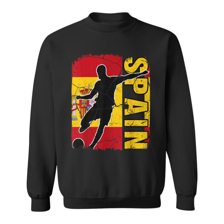 Spain Soccer Team Spanish Flag Jersey Football Fans Sweatshirt