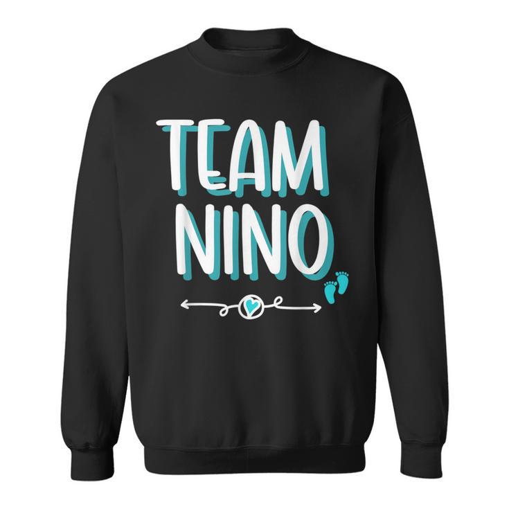 Spanish Gender Reveal Team Niño Boy Mexican Baby Party Sweatshirt