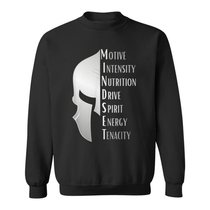 Spartan Mindset Motivational Inspirational Quote Graphic Sweatshirt