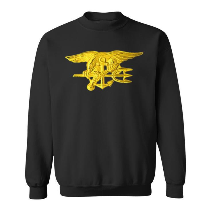 Special Warfare Insignia Navy Seal Trident Military Sweatshirt