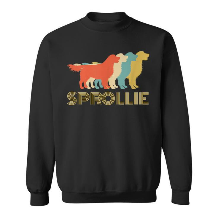 Sprollie Dog Breed Vintage Look Silhouette Sweatshirt