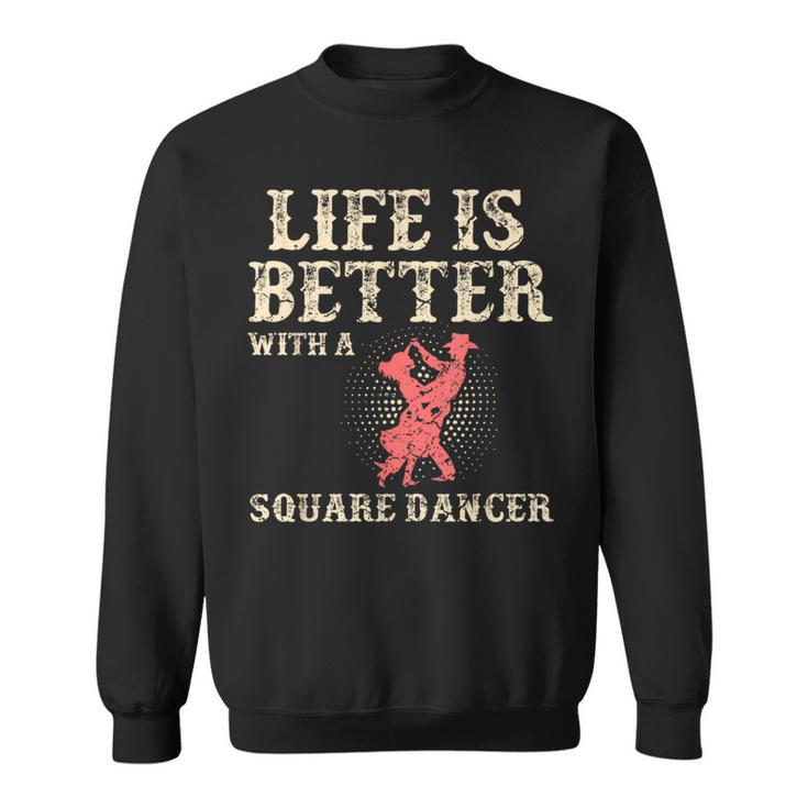 Square Dance Western Dancing Line Dancer Sweatshirt