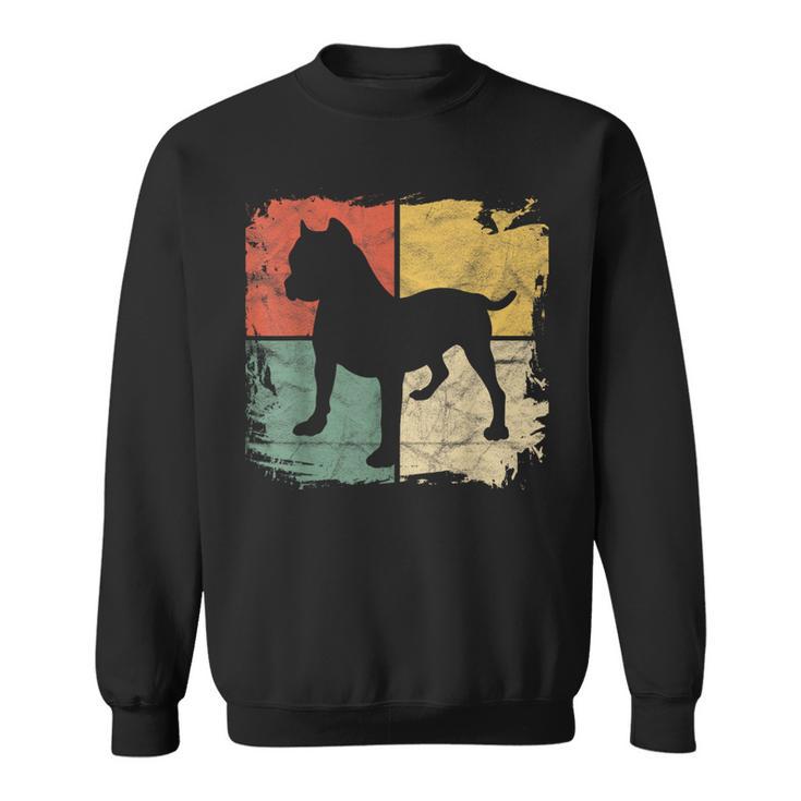 Square Retro Pitbull Owner Dog Lover Pit Bull Parents Sweatshirt