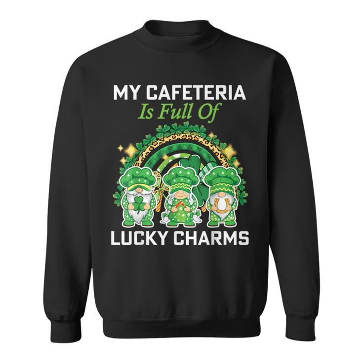 St Patrick's Day Lunch Lady Chef My Cafeteria Workers Sweatshirt