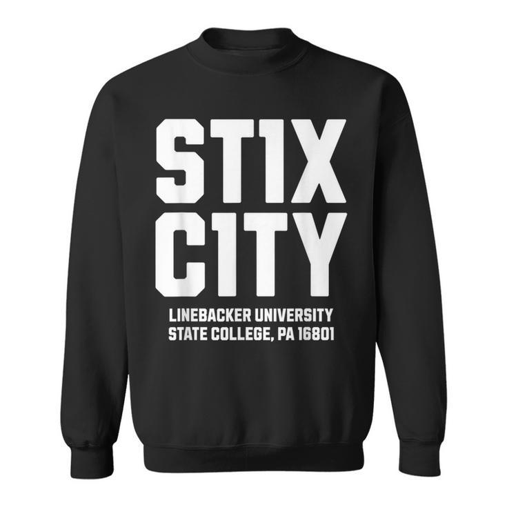 St1x C1ty Stix City Number 11 Number Eleven College Football Sweatshirt