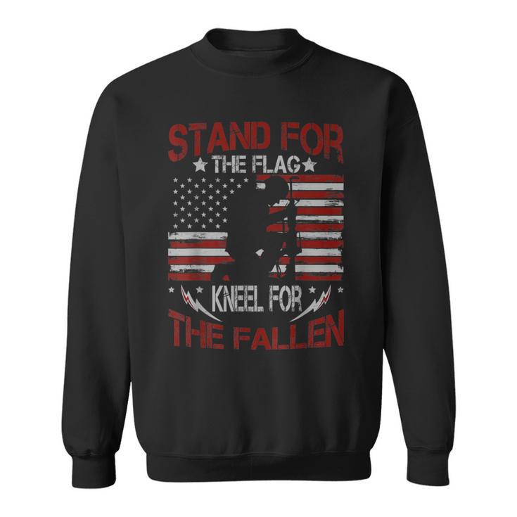 Stand For The Flag Kneel For The Fallen Veterans Day Sweatshirt