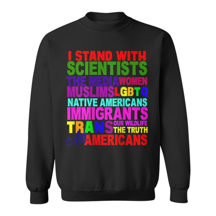 I Stand With Persist Resist Protest March America Usa Sweatshirt