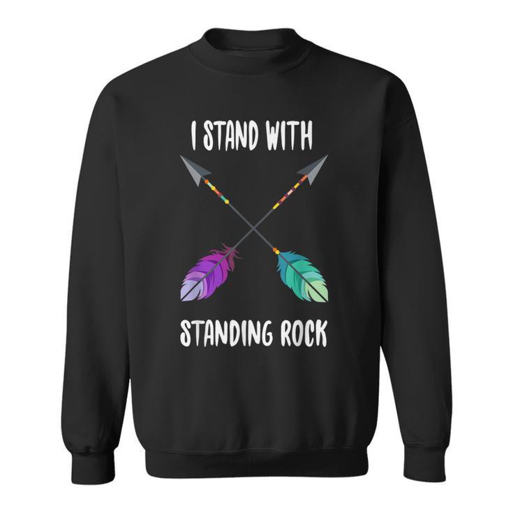 I Stand With Standing Rock Nodapl Mni Wiconi T Sweatshirt