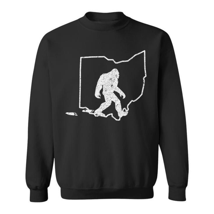 State Of Ohio Vintage Pride Bigfoot Hunter T Sweatshirt