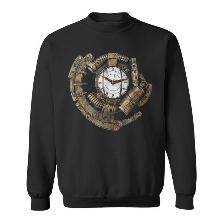 Steampunk Clock Vintage Time Piece Sweatshirt