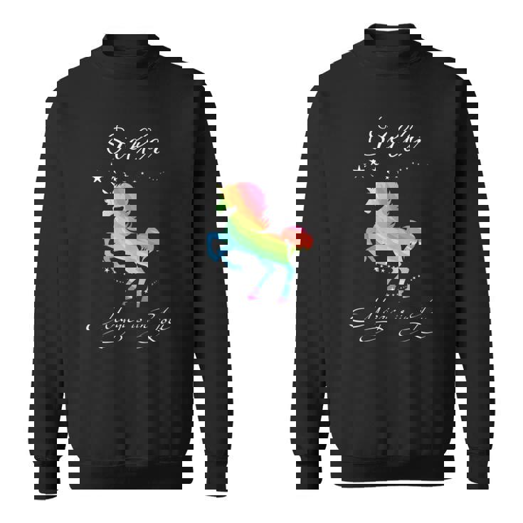 Stella Magic Einhorn Sweatshirt - Mystisches Pferd mit Regenbogenspritzern