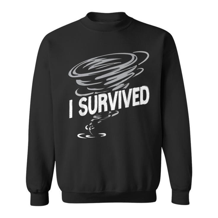 Storm Chaser Hurricane Meteorology Tornado I Survived Sweatshirt